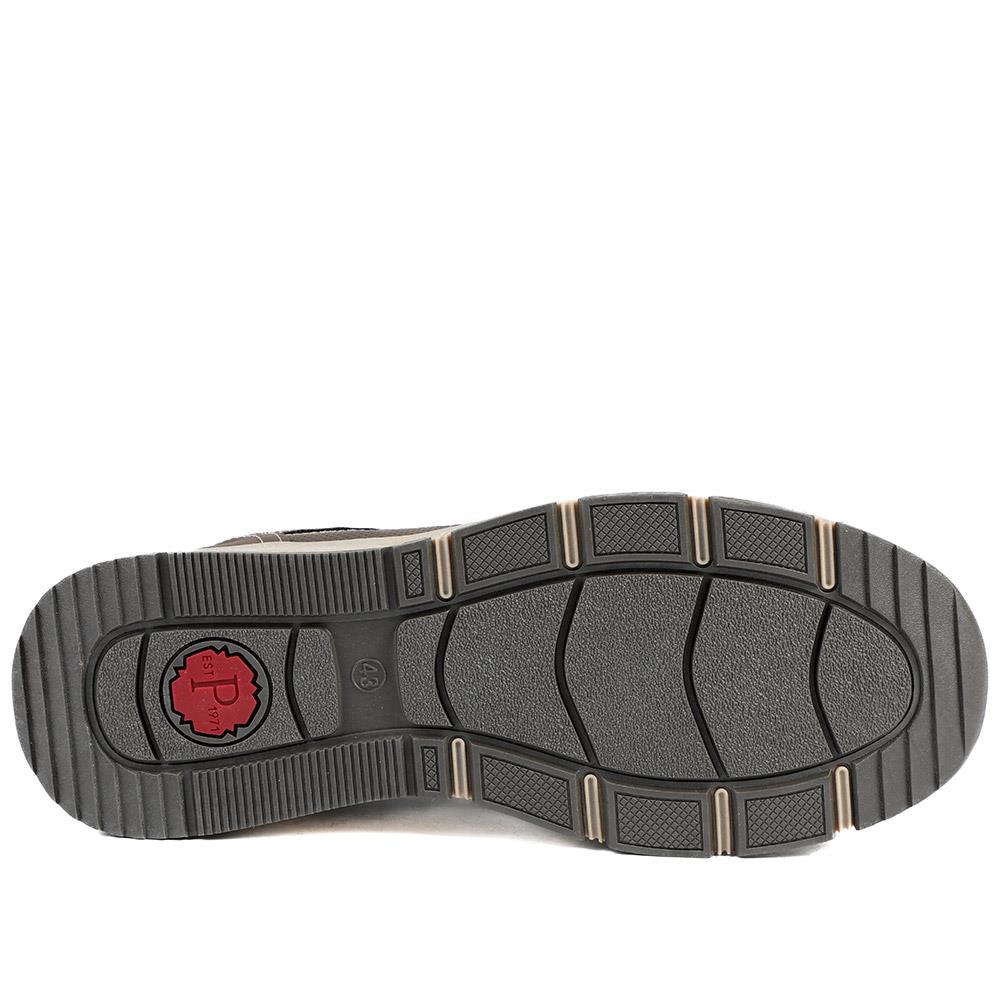 Wide-Fit Elasticated Slip On Shoes - WBINS42062 / 327 868 - Dark Brown - Image 6
