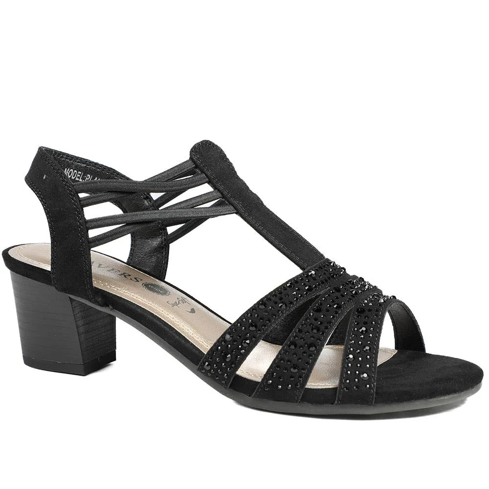 Wide Fit Embellished Strappy Sandals - PLAN43004 / 328 897 - Image 2