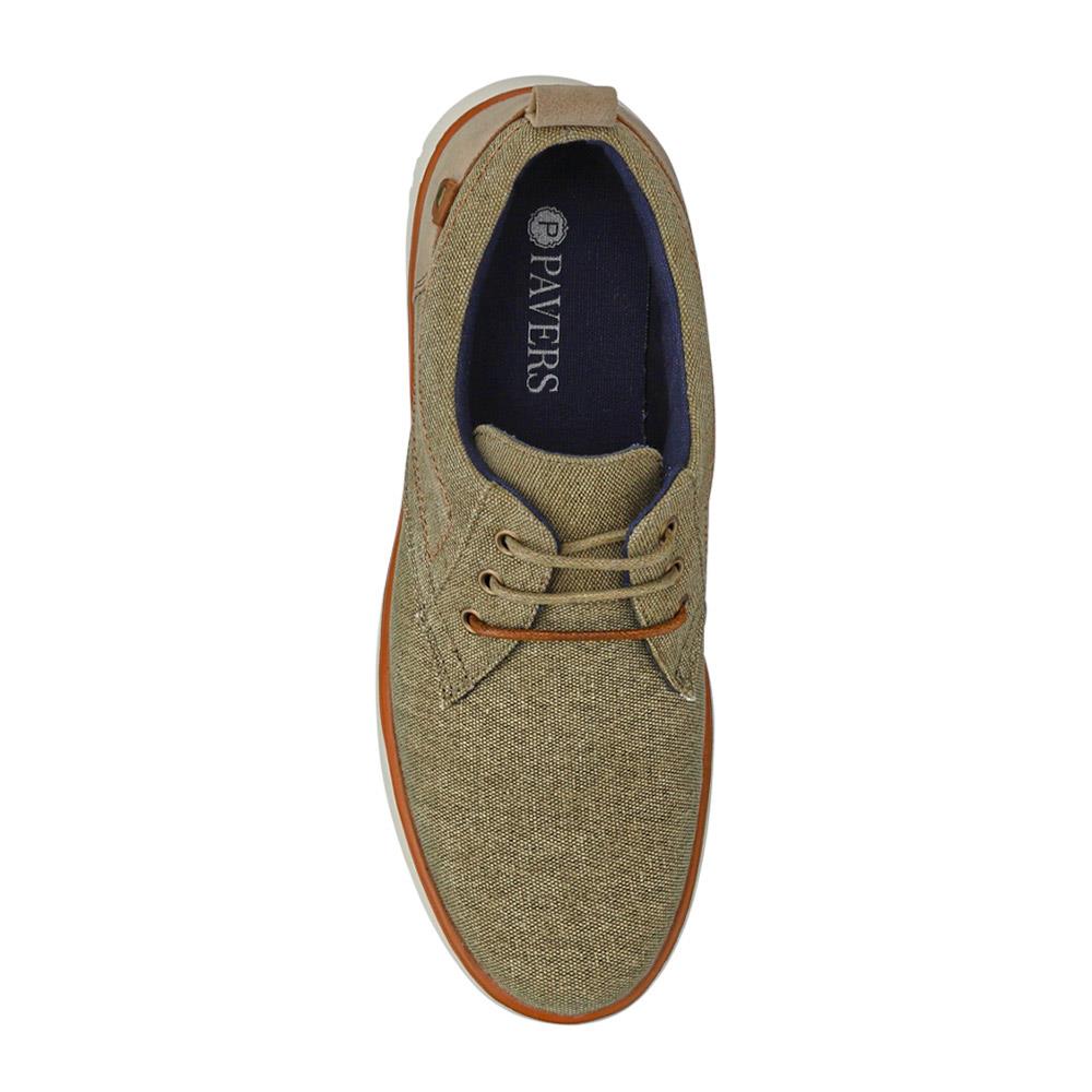 Wide-Fit Fabric Lace-Up Shoes - XINGH41004 / 327 184 - Taupe - Image 5