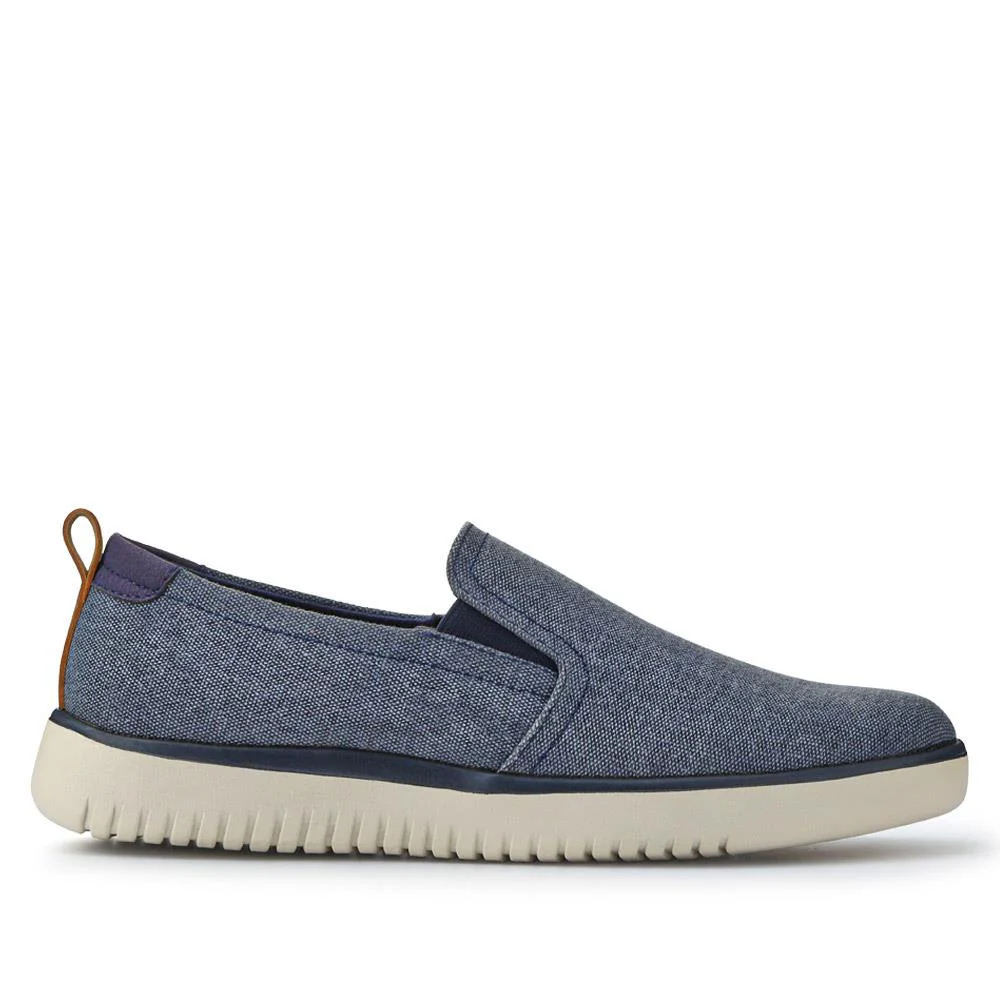 Wide-Fit Fabric Slip-On Shoes - XINGH41005 / 327 186 - Navy - Image 2