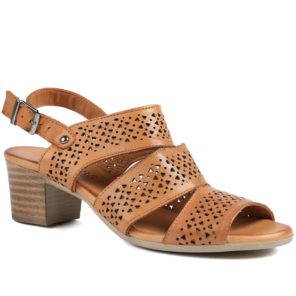 Wide Fit Fashionable Leather Sandals - VITAS43000 / 329 416