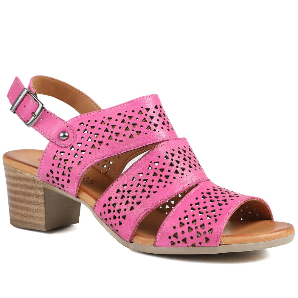 Wide Fit Fashionable Leather Sandals - VITAS43000 / 329 416 - Image 2