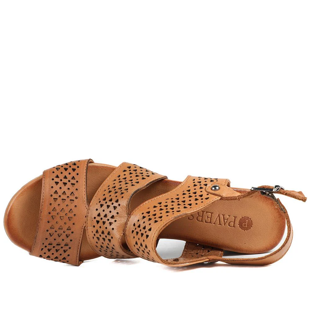 Fashionable Leather Sandals - VITAS43000 / 329 416 - Tan - Image 5