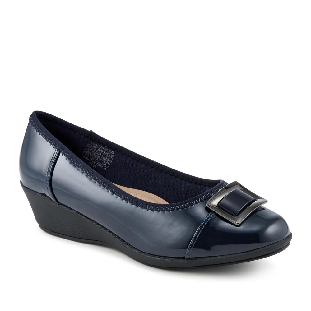 Wide Fit Flexible Wedge Heel Pumps - MAIN42005 / 328 561 - Image 2