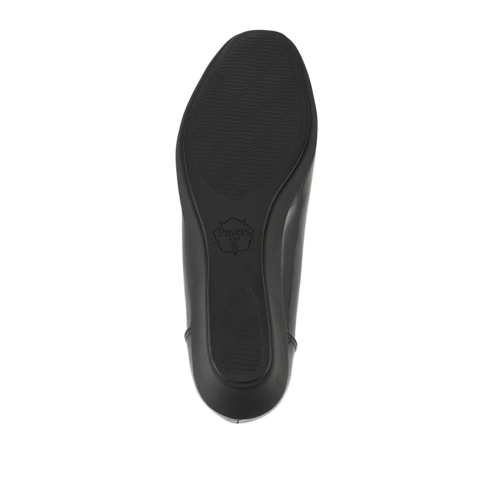 Wide Fit Flexible Wedge Heel Slip On Shoes - MAIN42005 / 328 561 - Black Patent - Image 6