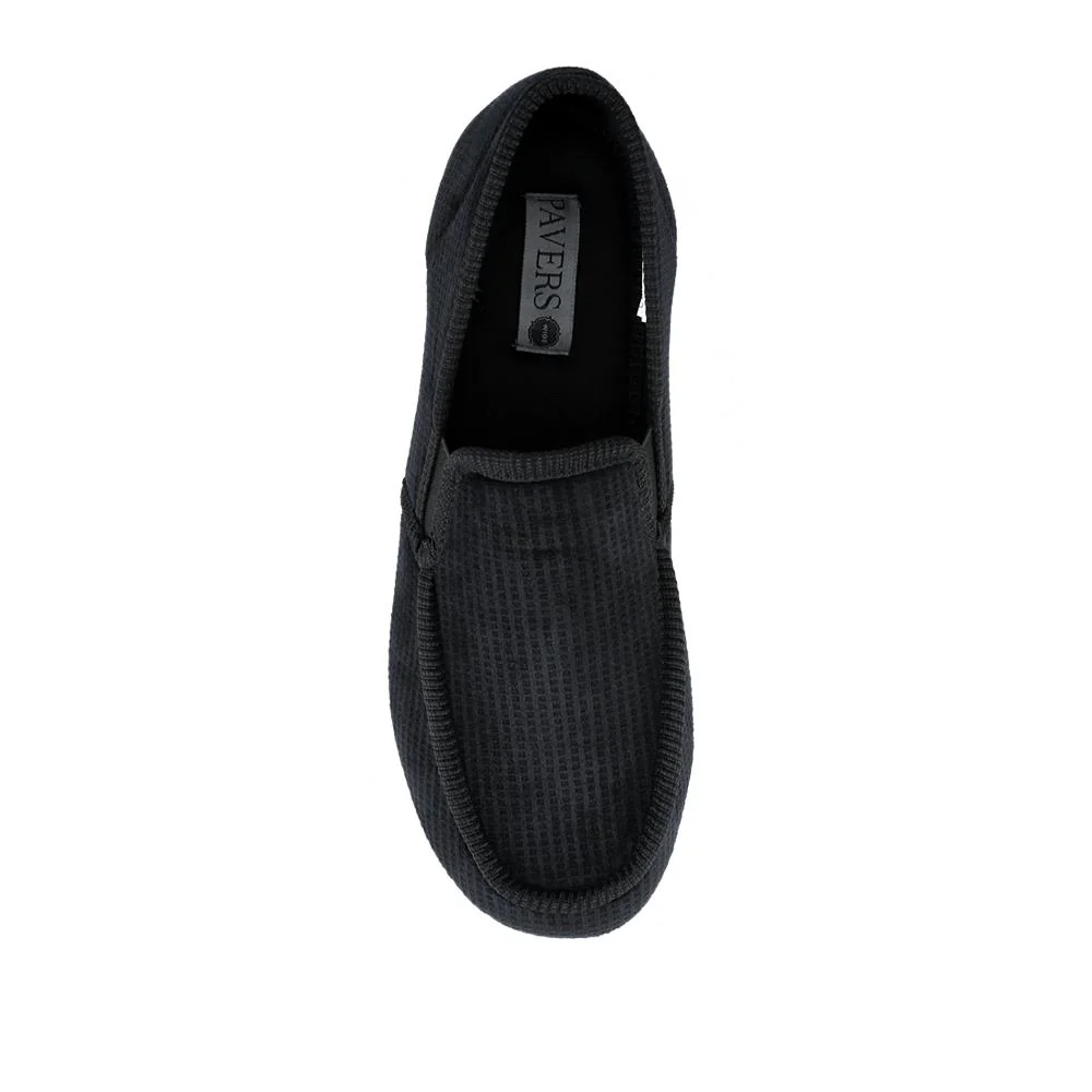 Wide Fit Full Slippers - QING42014 / 327 975 - Black - Image 4