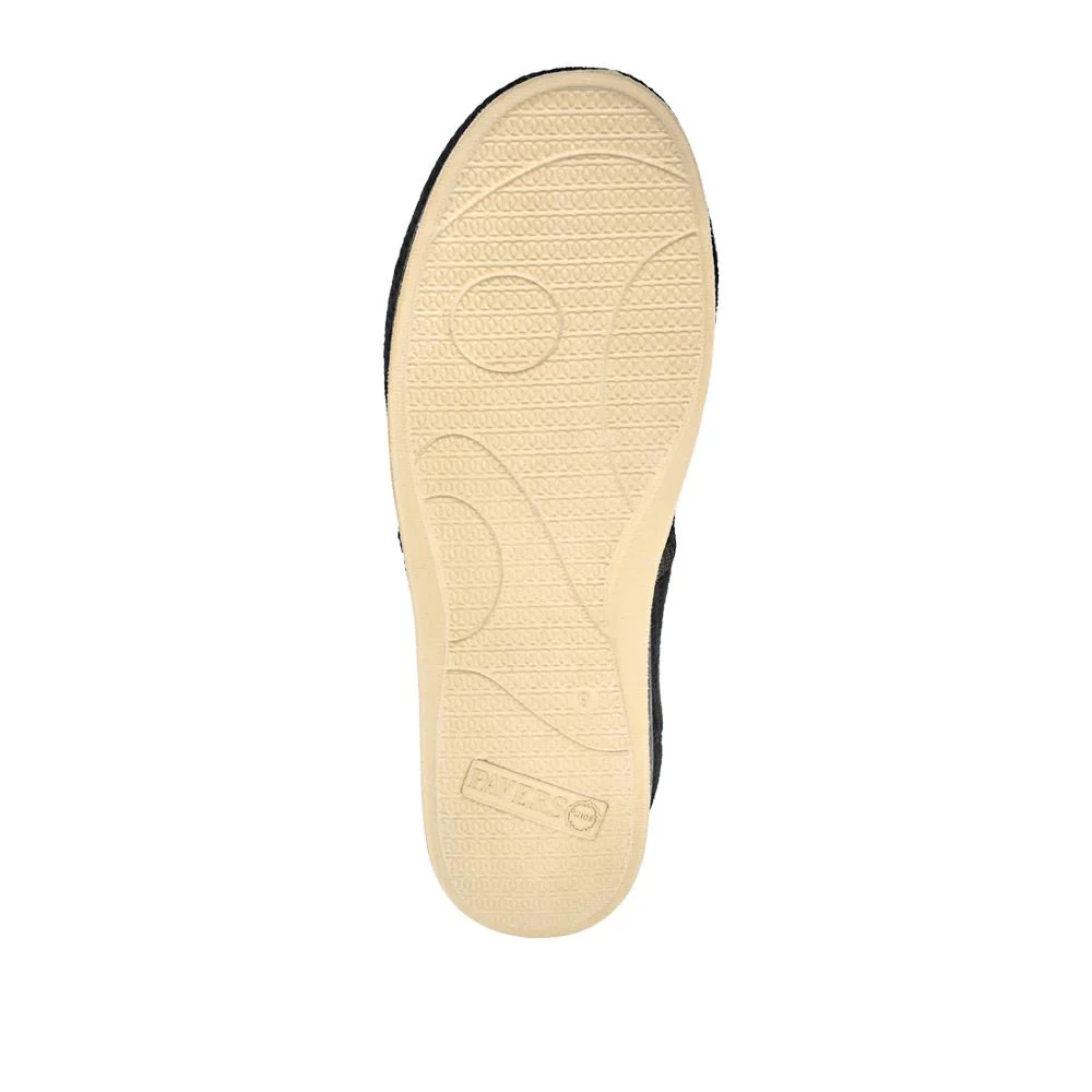 Wide Fit Full Slippers - QING42014 / 327 975 - Black - Image 5