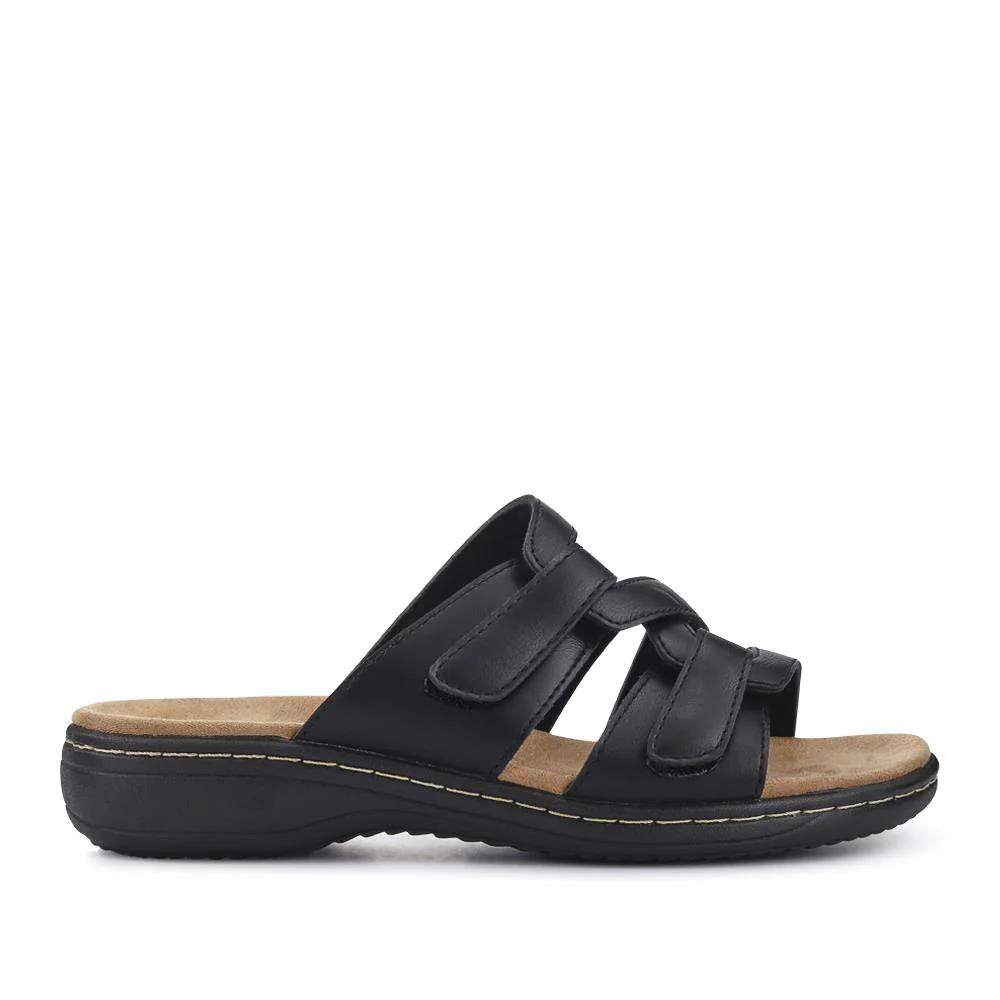 Wide Fit Fully Adjustable Mules - SANYI41009 / 327 499 - Black - Image 2