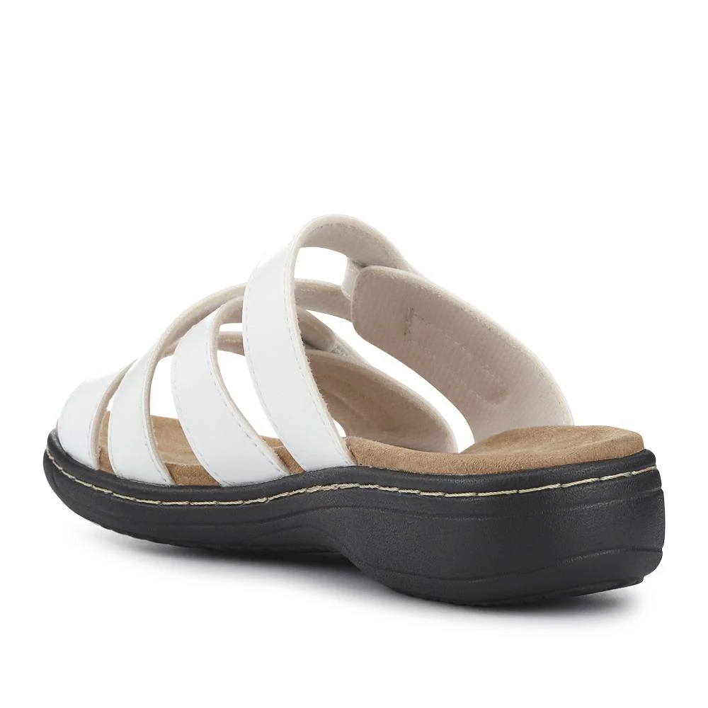 Wide Fit Fully Adjustable Mules - SANYI41009 / 327 499 - White - Image 3