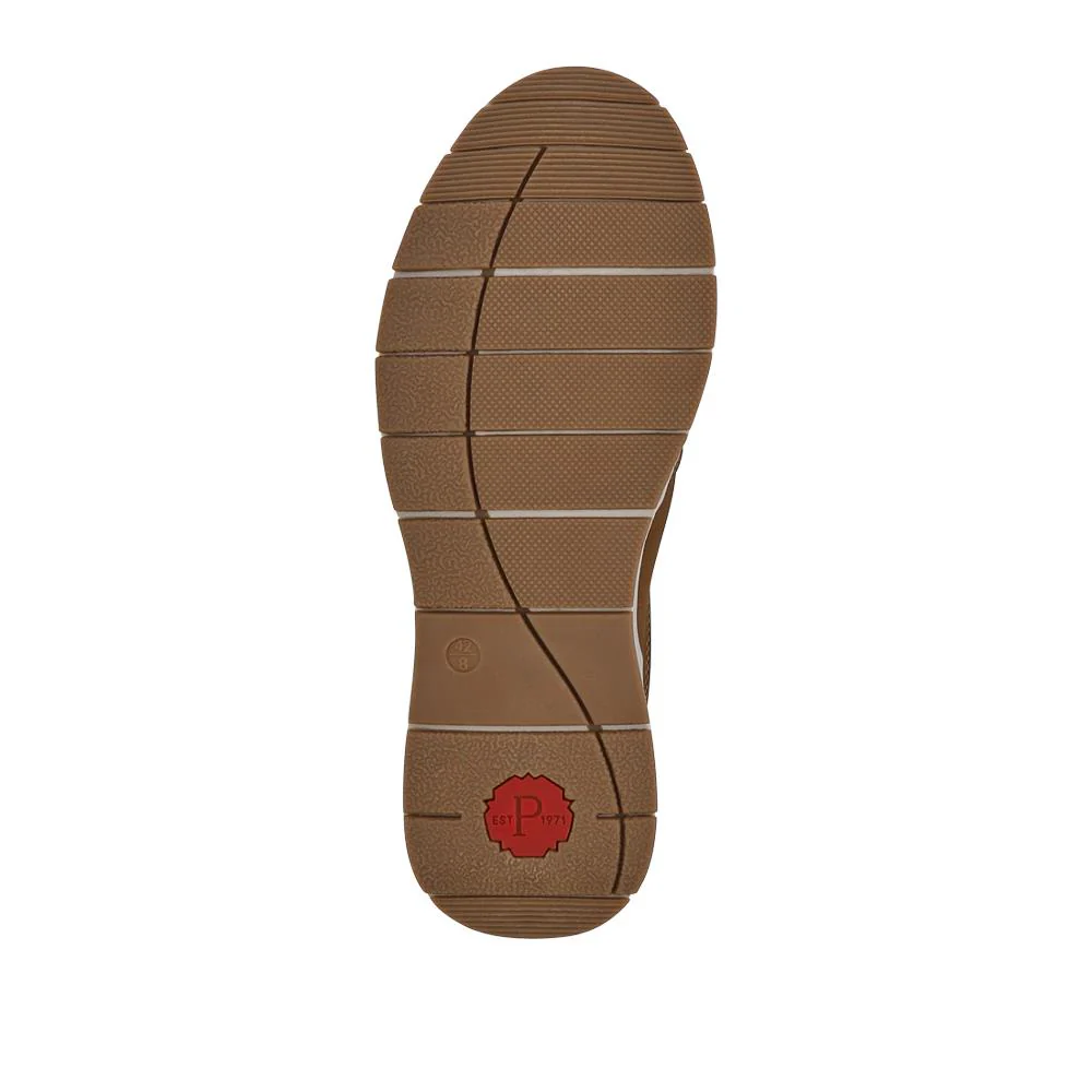 Wide Fit Elasticated Slip-On Shoes - GANG41015 / 327 551 - Brown - Image 4