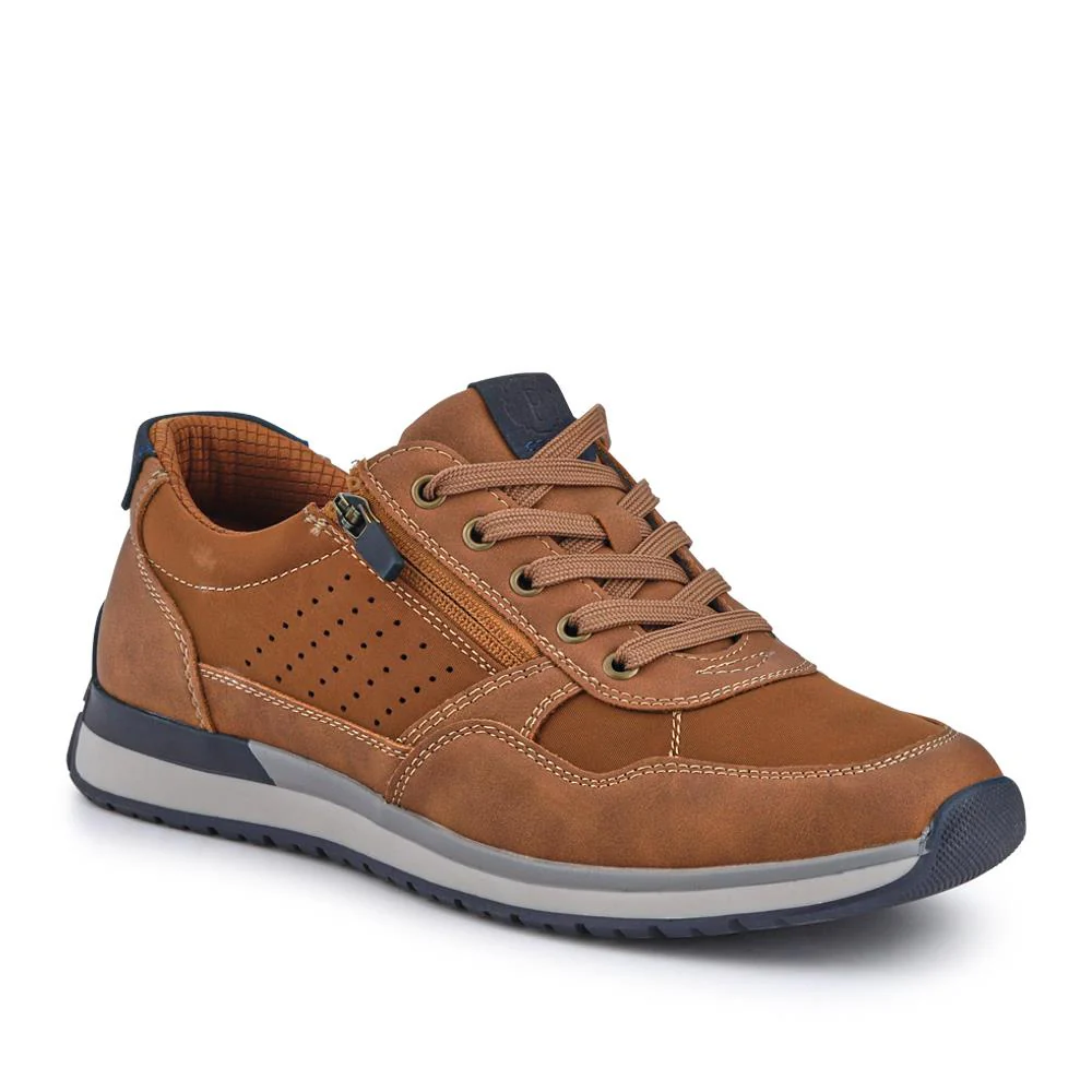 Wide-Fit Grippy Trainers - GANG41010 / 327 571 - Brown