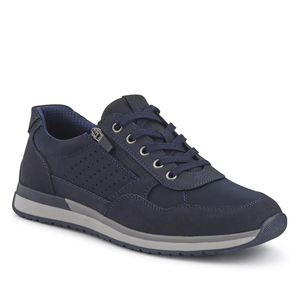 Wide-Fit Grippy Trainers - GANG41010 / 327 571 - Navy