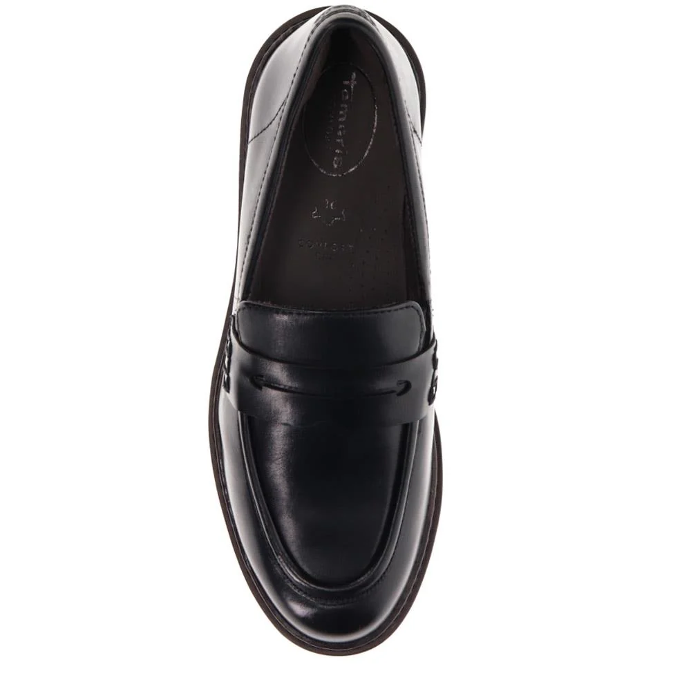 Wide-Fit Heeled Penny Loafers - JANA40504 / 326 067 - Black - Image 5