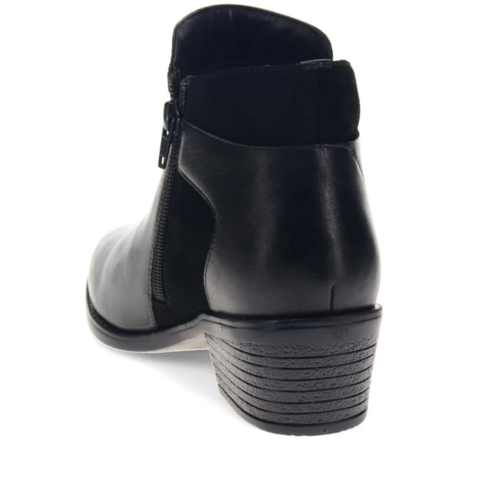 Wide-Fit Lace Detail Ankle Boots - PERFO40005 / 326 274 - Black - Image 4
