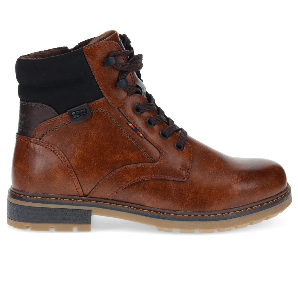 Wide-Fit Lace-Up Boots  - RELIF40031 / 326 279 - Cognac - Image 2