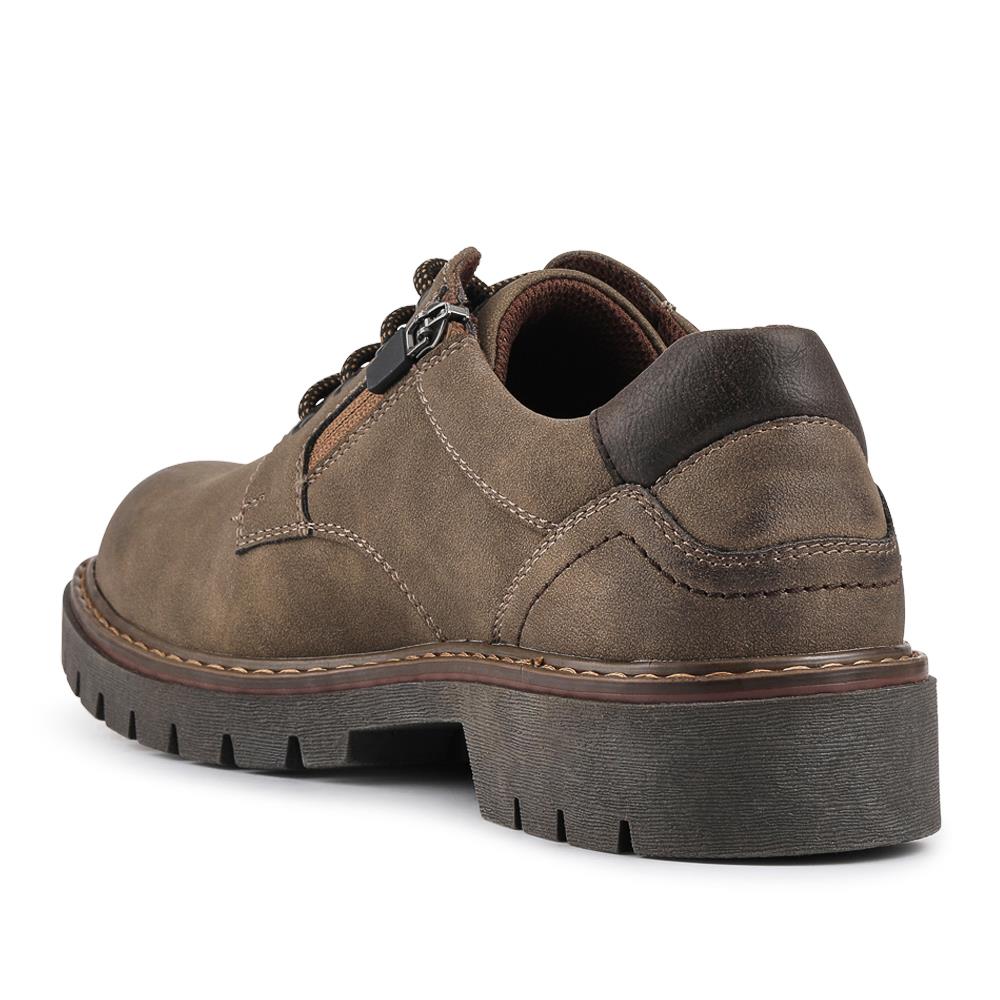 Wide Fit Lace Up Casual Shoes - GANG42002 / 327 878 - Khaki - Image 2