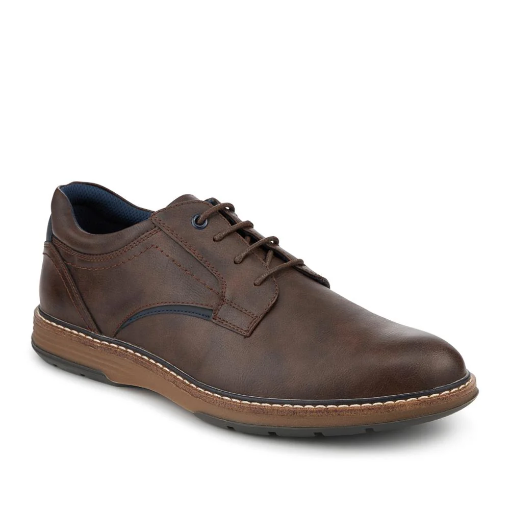 Wide Fit Lace-Up Casual Shoes - JIAHU40005 / 325 960 - Dark Brown - Image 2