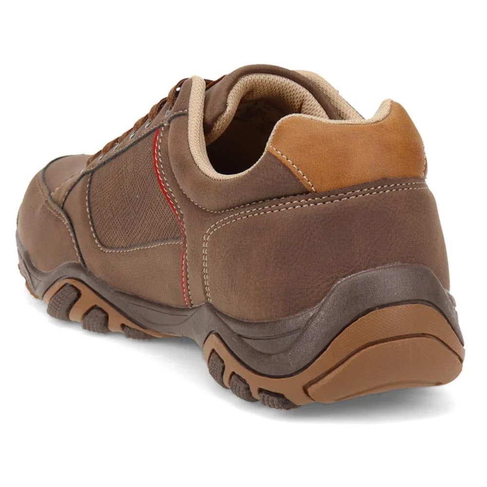 Wide Fit Lace Up Casual Trainers - VSHI40001 / 325 700 - Brown Multi - Image 3