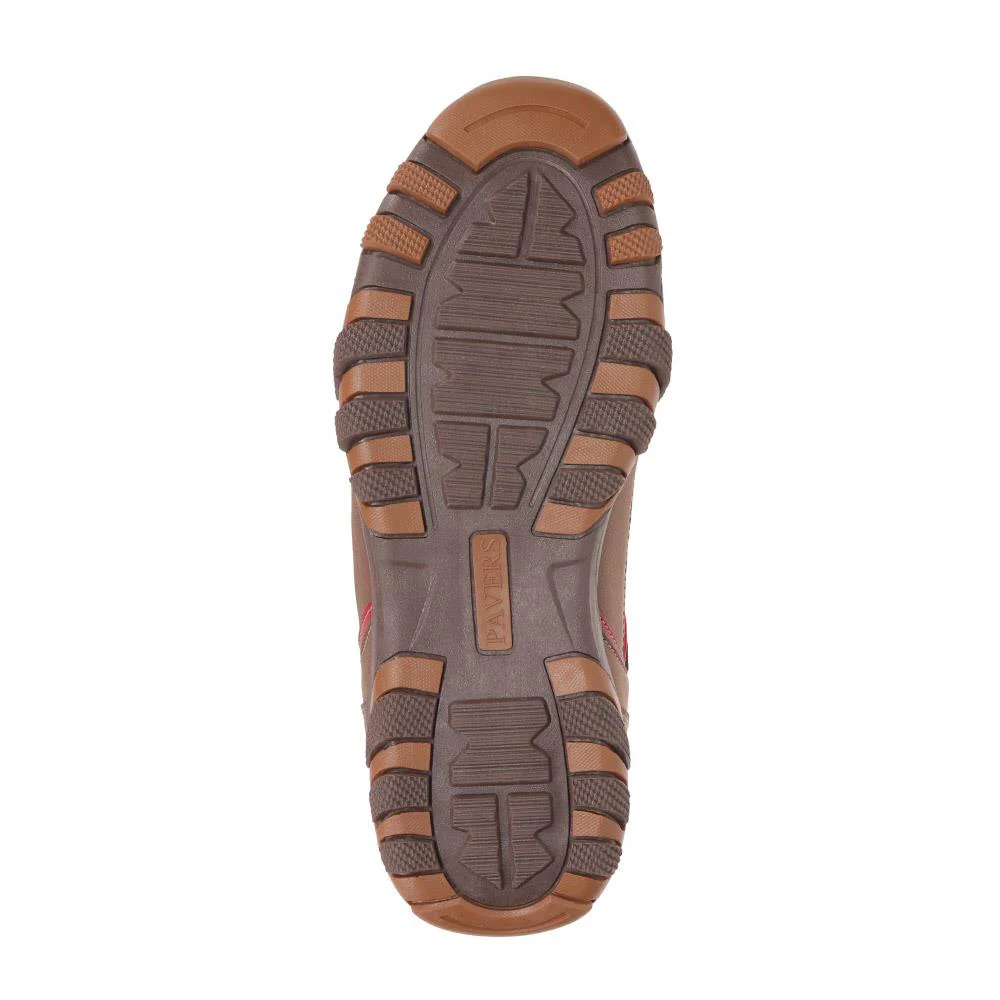 Wide Fit Lace Up Casual Trainers - VSHI40001 / 325 700 - Brown Multi - Image 4