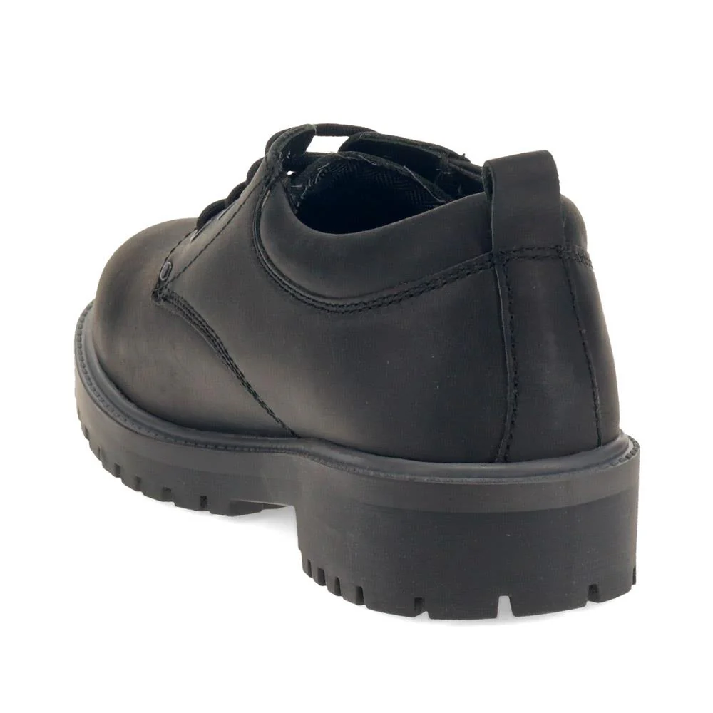 Wide Fit Lace Up Leather Shoes - SHAFI40001 / 326 132 - Black - Image 3