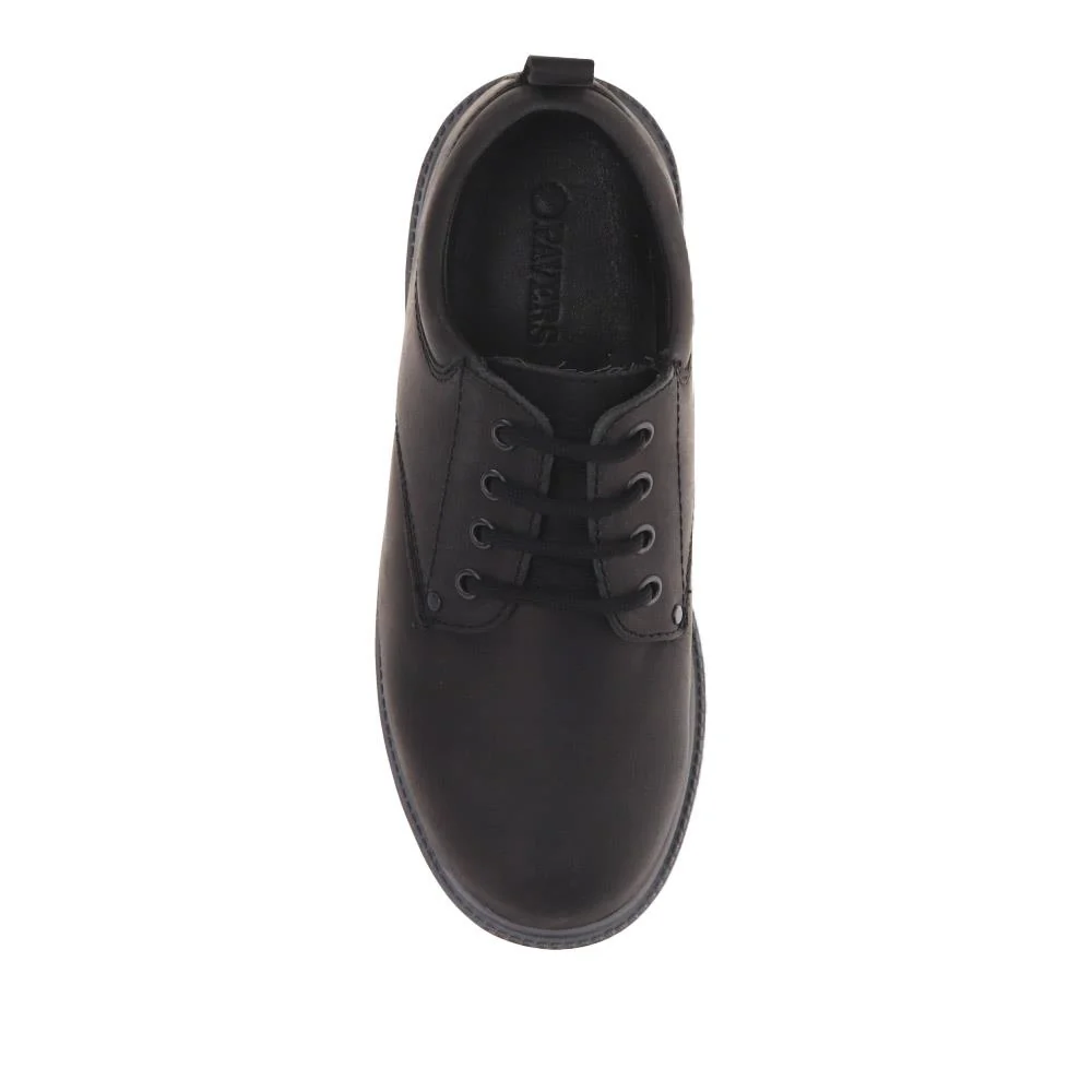 Wide Fit Lace Up Leather Shoes - SHAFI40001 / 326 132 - Black - Image 4