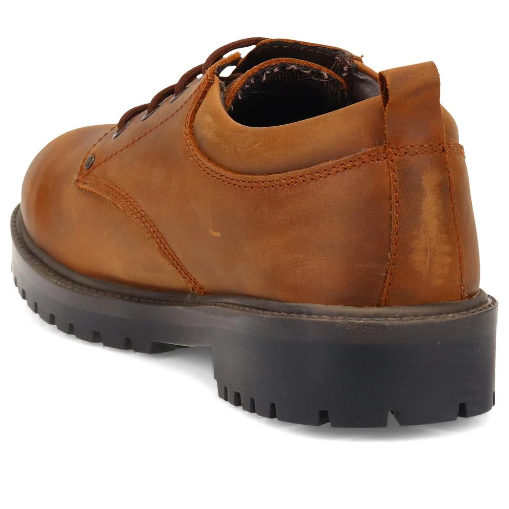 Wide Fit Lace Up Leather Shoes - SHAFI40001 / 326 132 - Rust - Image 3
