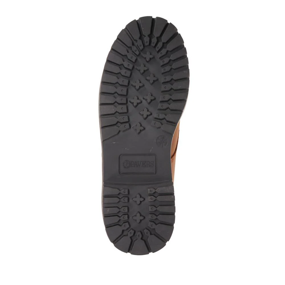 Wide Fit Lace Up Leather Shoes - SHAFI40001 / 326 132 - Rust - Image 4