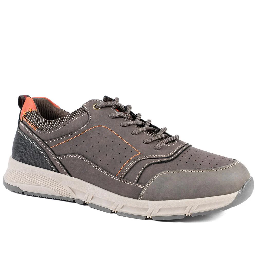 Wide Fit Lace Up Shoes With Grip Sole - WBINS42070 / 327 872 - Image 2