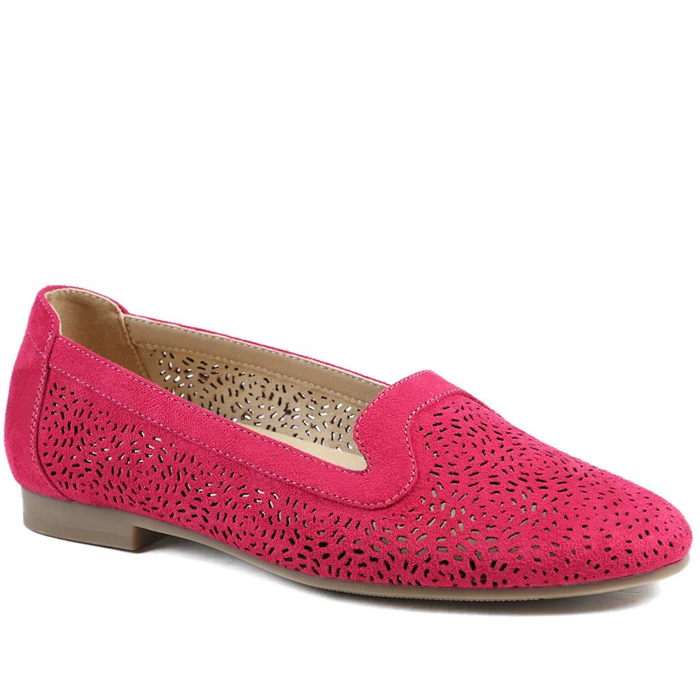 Wide Fit Laser Cut Slip On Shoes - WK43013 / 329 000 - Image 2