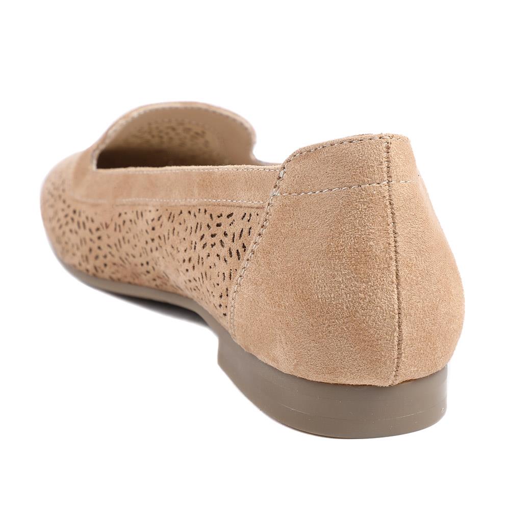 Wide Fit Laser Cut Slip On Shoes - WK43013 / 329 000 - Beige - Image 4