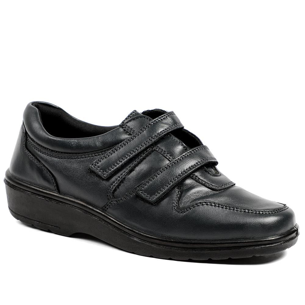 Wide Fit Leather Adjustable Fit Shoes - RAJA42001 / 328 599