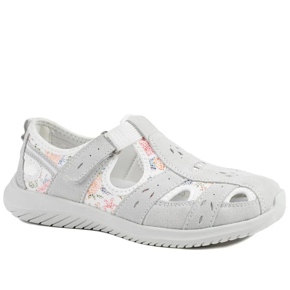 Leather Adventure Sandals - BRK39011 / 325 010 - Grey Multi