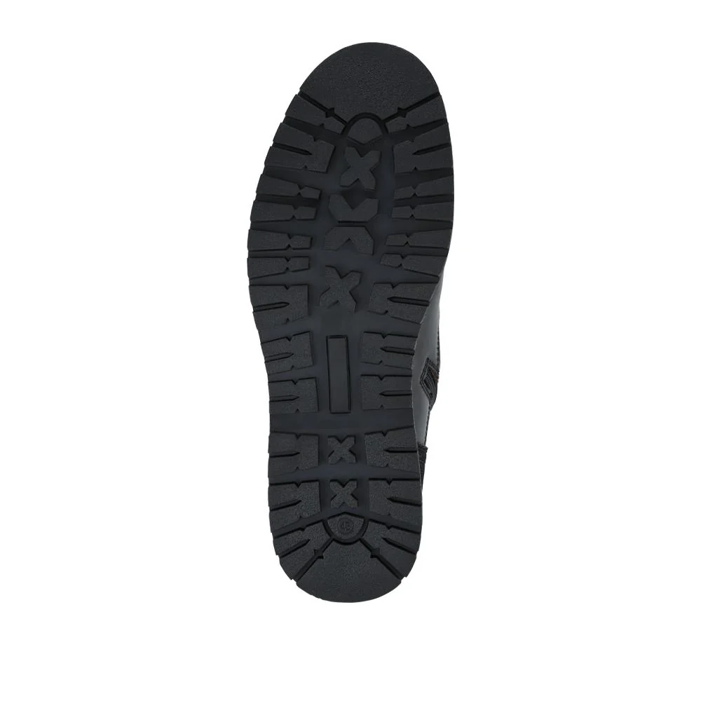 Wide Fit Leather Boots With Grip Sole - JFOOT42023 / 328 064 - Black - Image 5