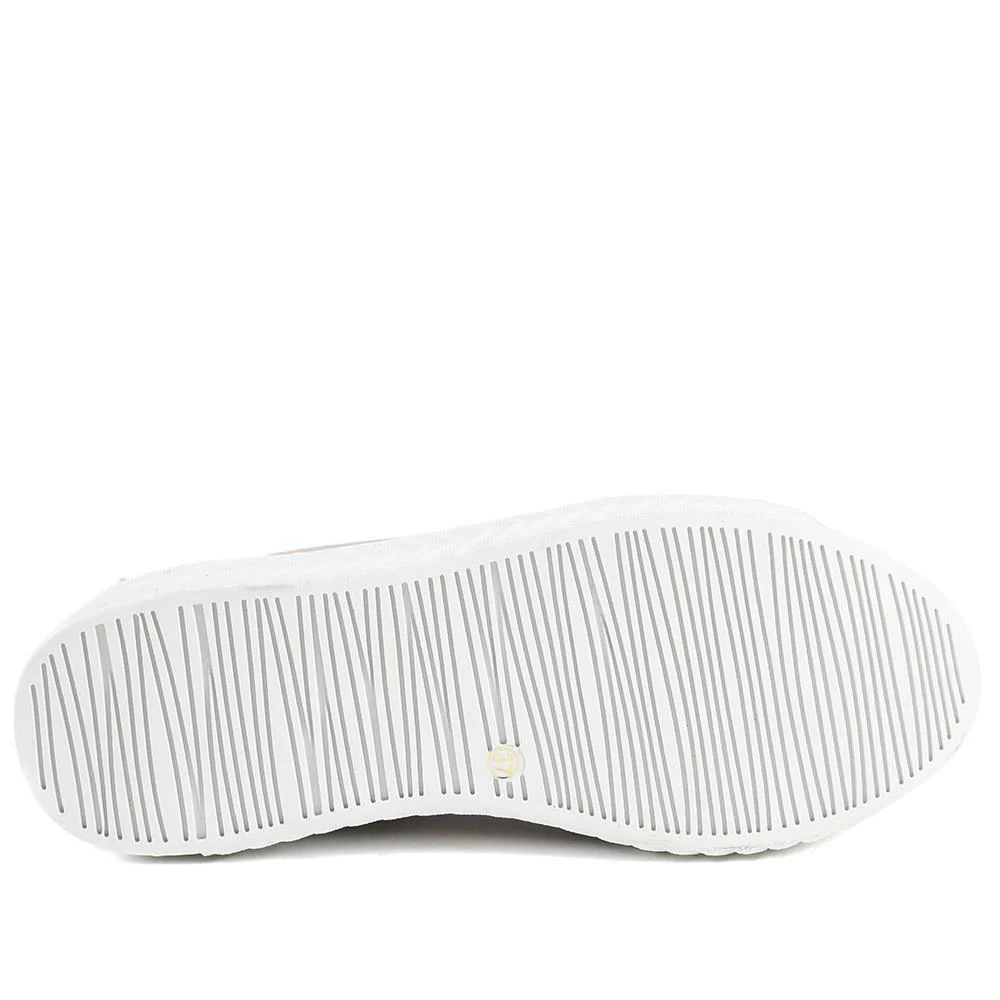 Wide Fit Leather Breathable Platform Trainers - BRK43000 / 328 558 - Stone - Image 7