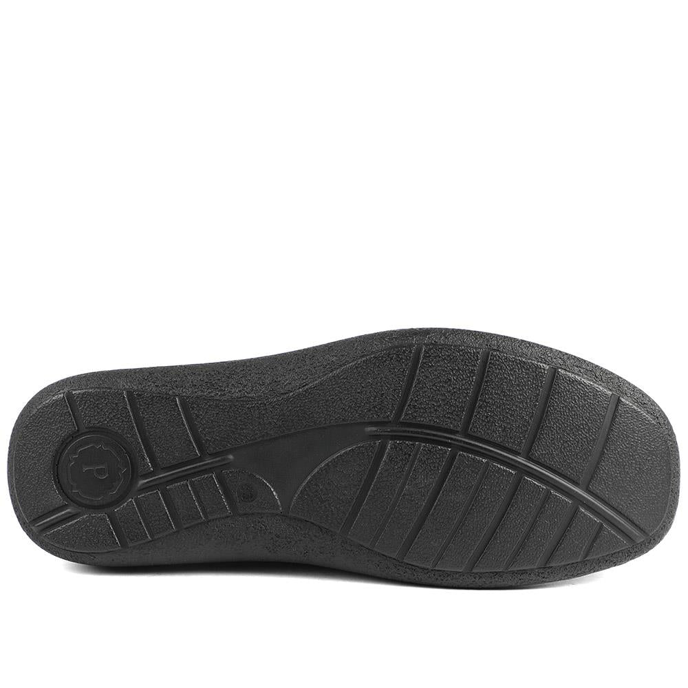 Wide Fit Leather Casual Lace Up Shoes - PARK42059 / 328 430 - Bordeaux - Image 5