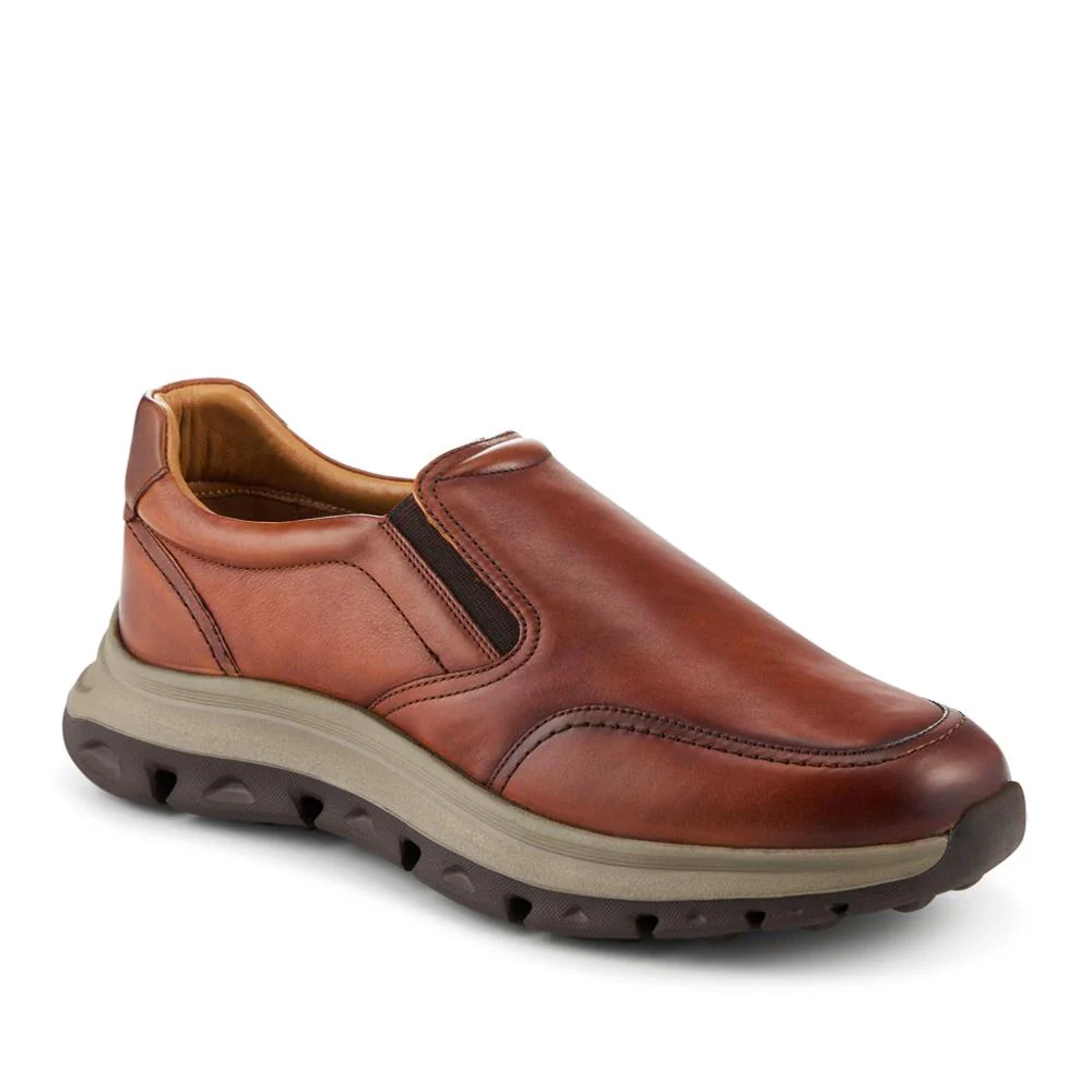 Wide Fit Leather Elasticated Slip On Shoes - PRFEM42011 / 328 324 - Image 2