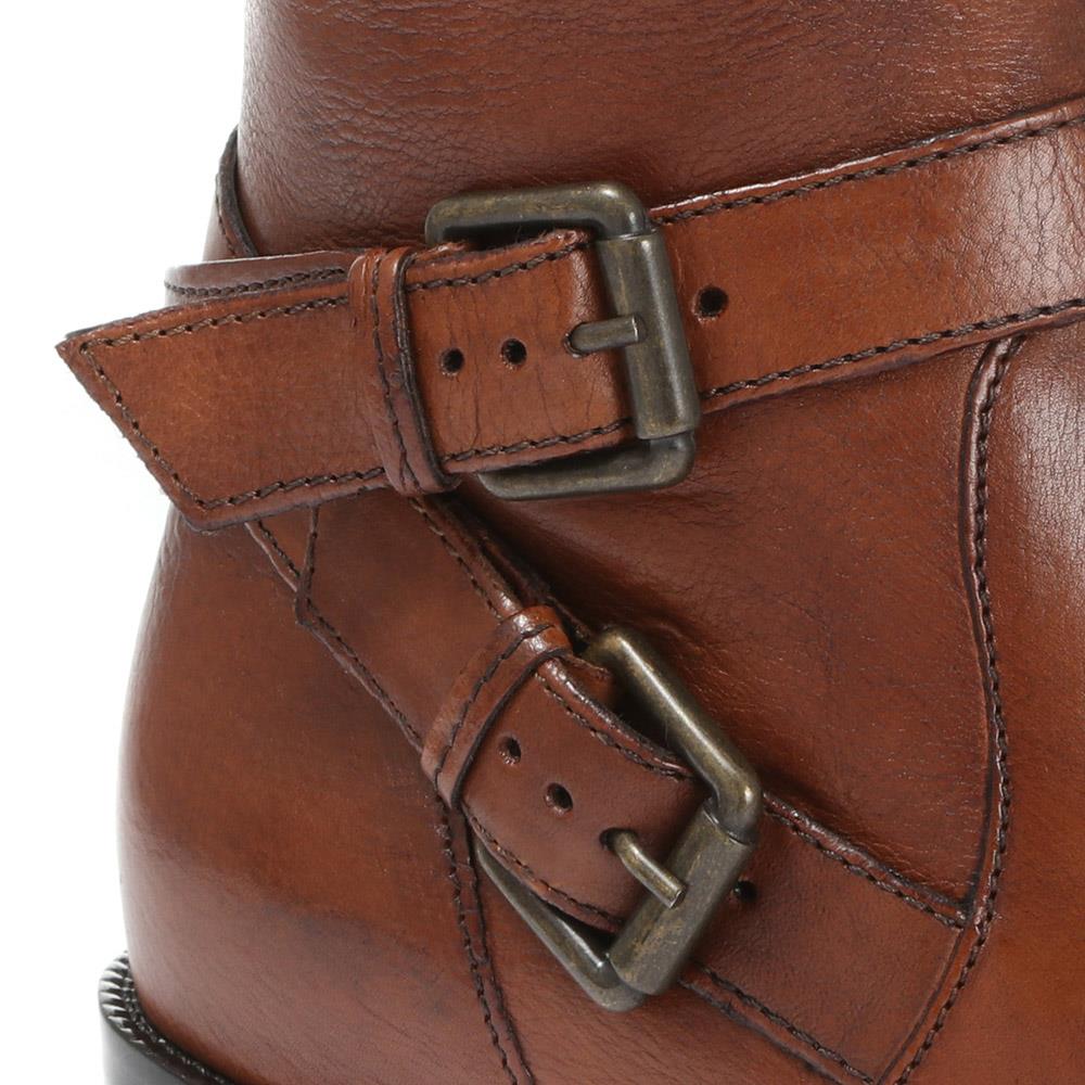 Wide Fit Leather Knee Boots - CARM28509 / 313 436 - Tan - Image 8