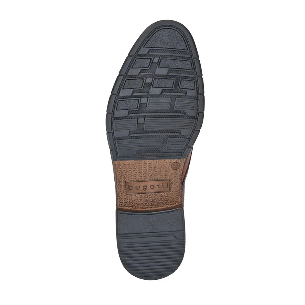Wide-Fit Leather Lace-Up Shoes - BUG41501 / 326 718 - Cognac - Image 5
