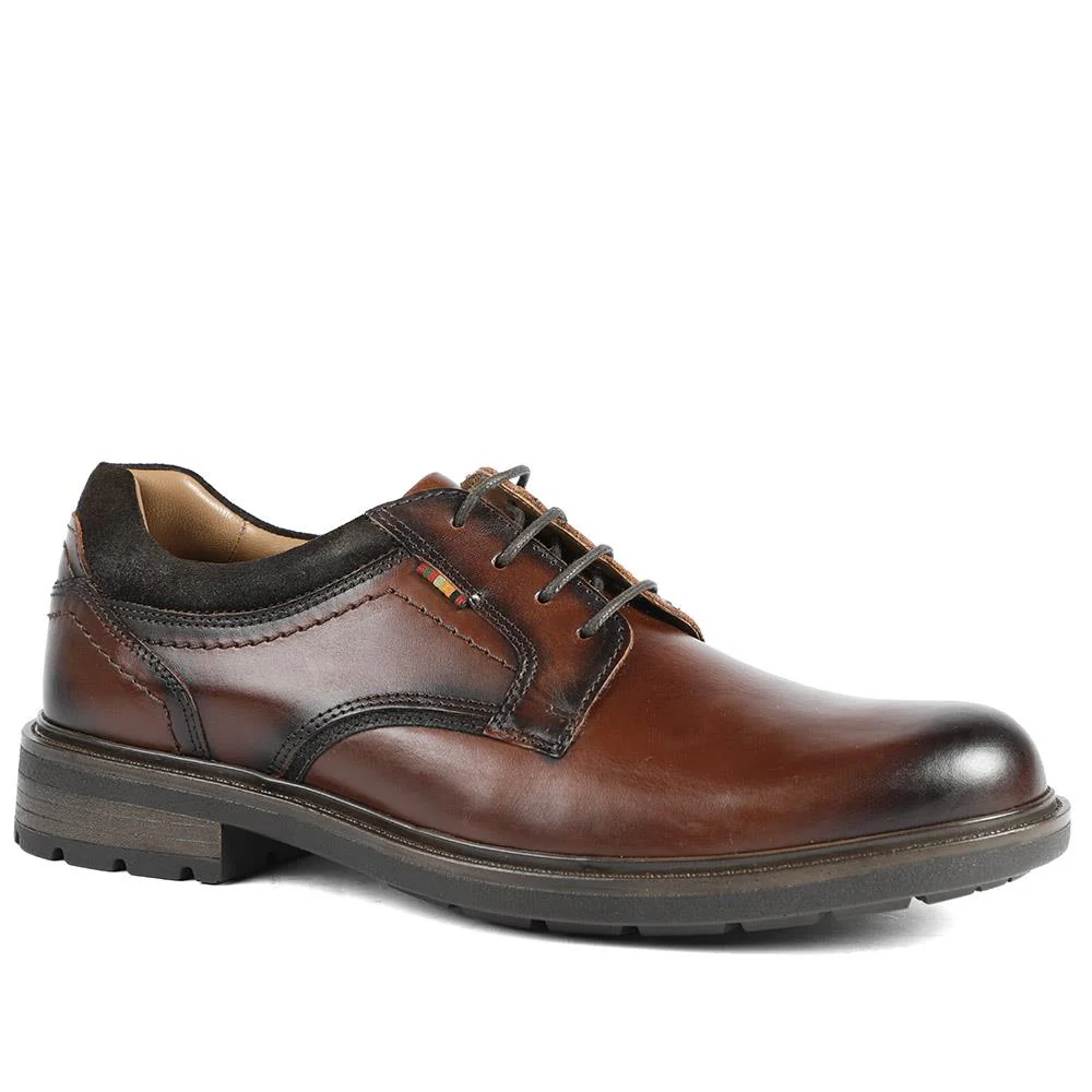 Wide Fit Leather Lace Up Shoes - FBFOO42005 / 327 996