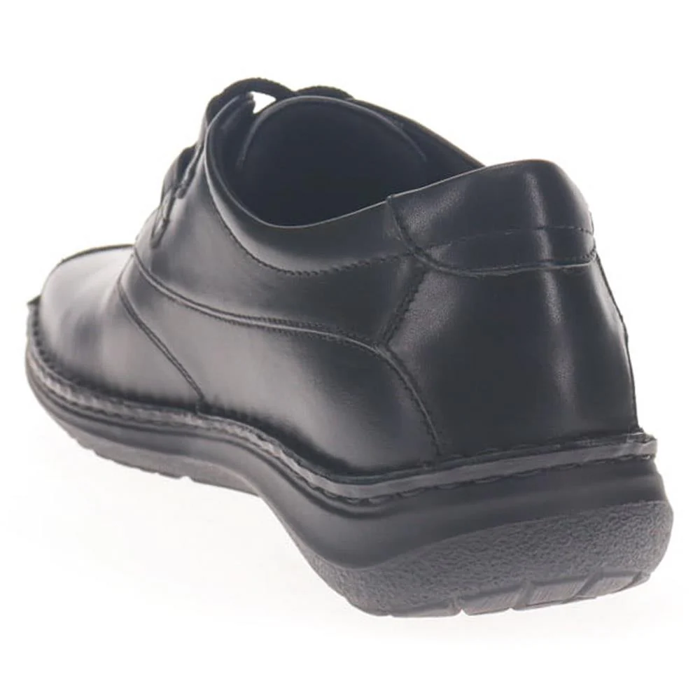 Wide Fit Leather Lace-Up Shoes - PARK40035 / 325 803 - Black - Image 3