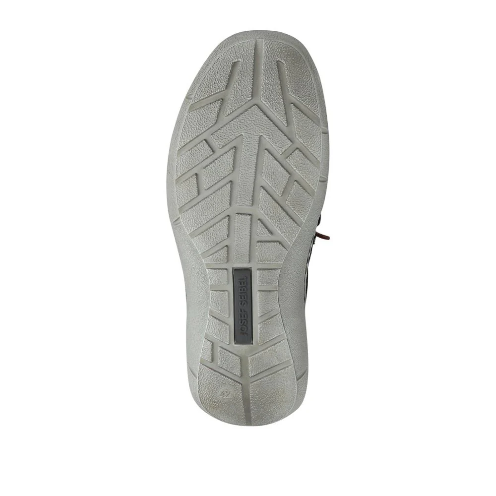 Wide-Fit Leather Bungee-Laced Trainers - JOSEF41506 / 327 049 - Navy - Image 6