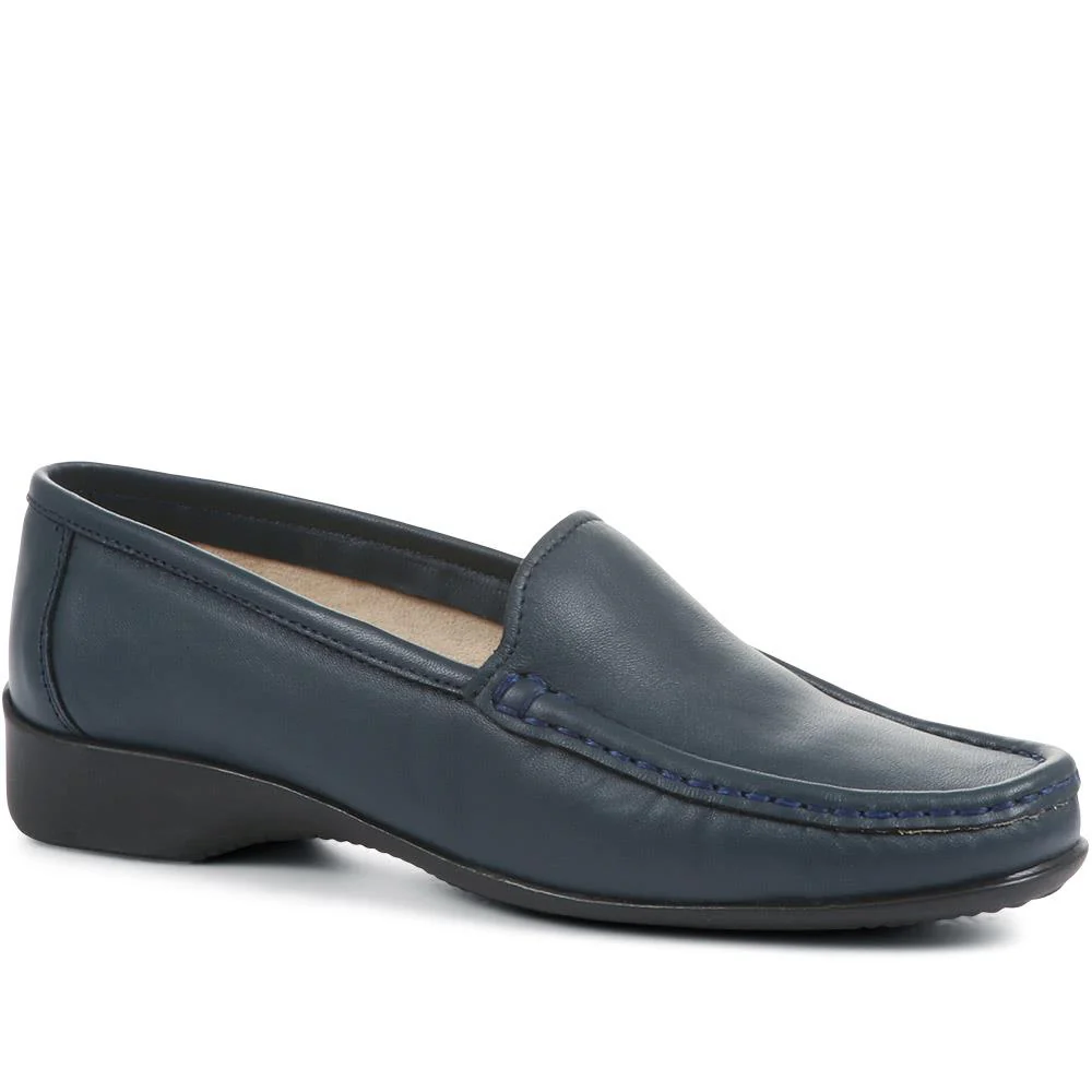 Wide-Fit Leather Loafers - CONT2400 / 309 091 - Image 2