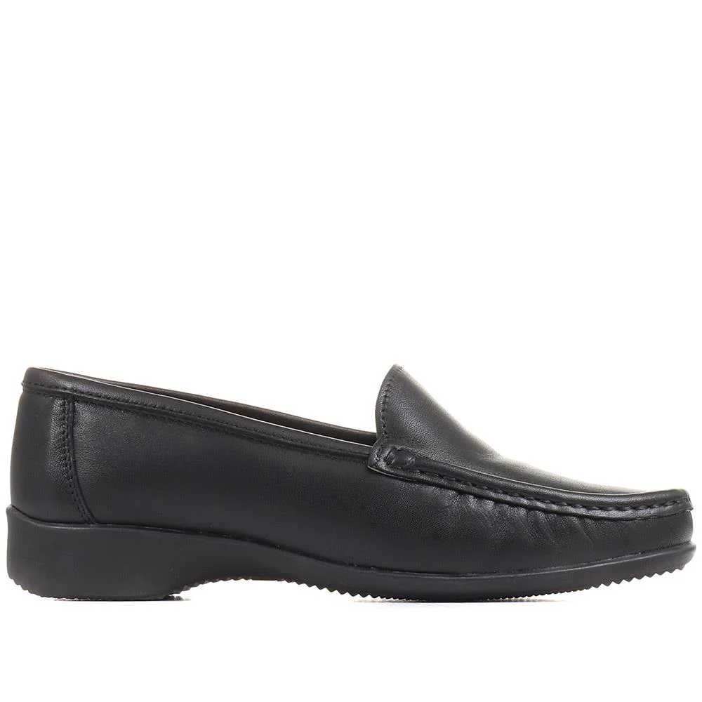 Smart Leather Loafers - CONT2400 / 309 091 - Black - Image 2