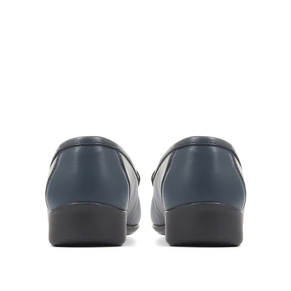 Smart Leather Loafers - CONT2400 / 309 091 - Navy - Image 3