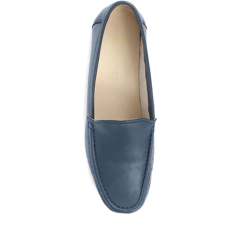 Smart Leather Loafers - CONT2400 / 309 091 - Navy - Image 4