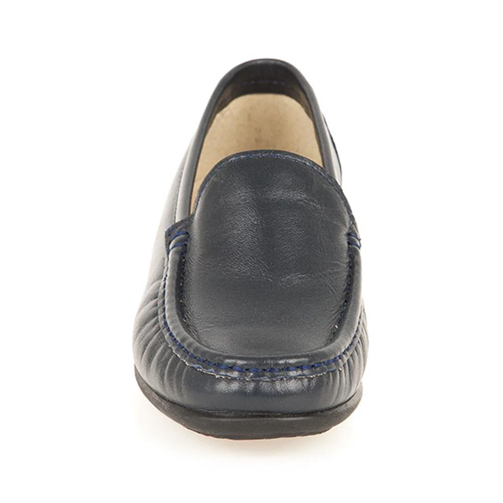 Smart Leather Loafers - CONT2400 / 309 091 - Navy - Image 6