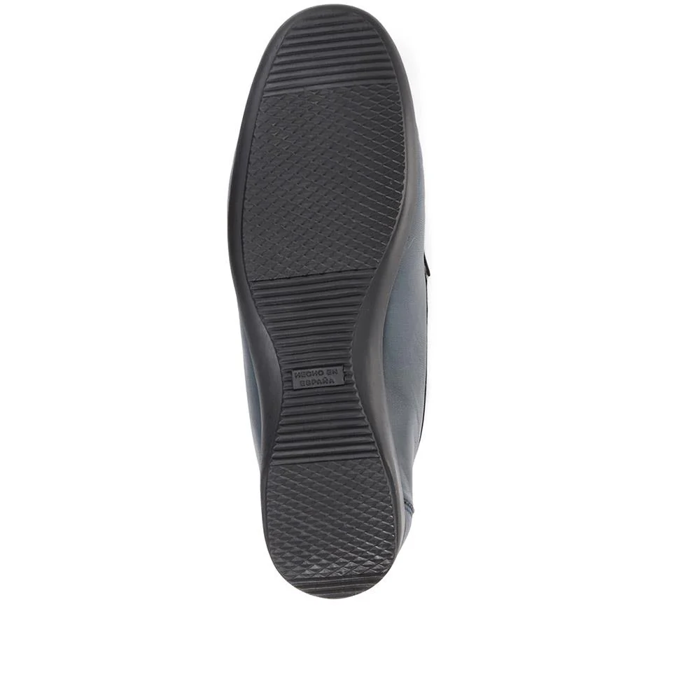 Smart Leather Loafers - CONT2400 / 309 091 - Navy - Image 7
