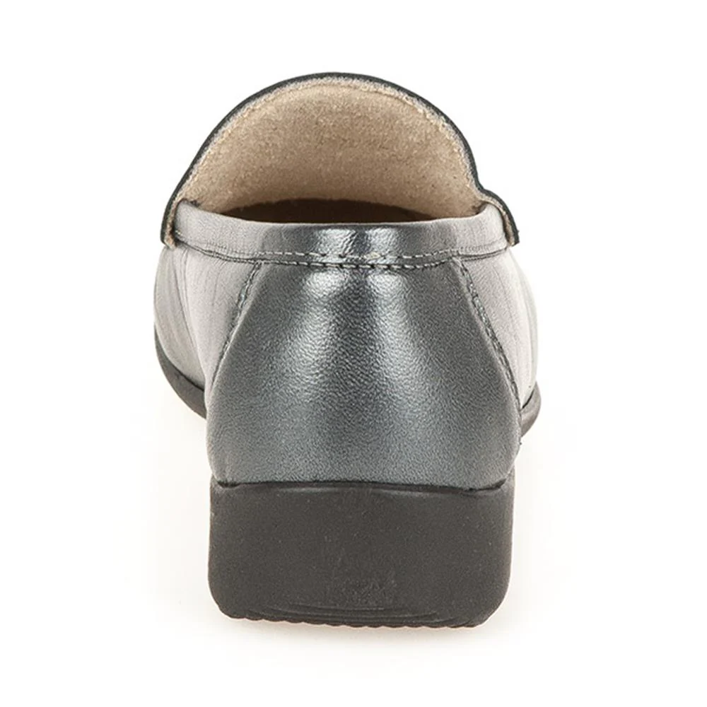 Smart Leather Loafers - CONT2400 / 309 091 - Pewter - Image 5
