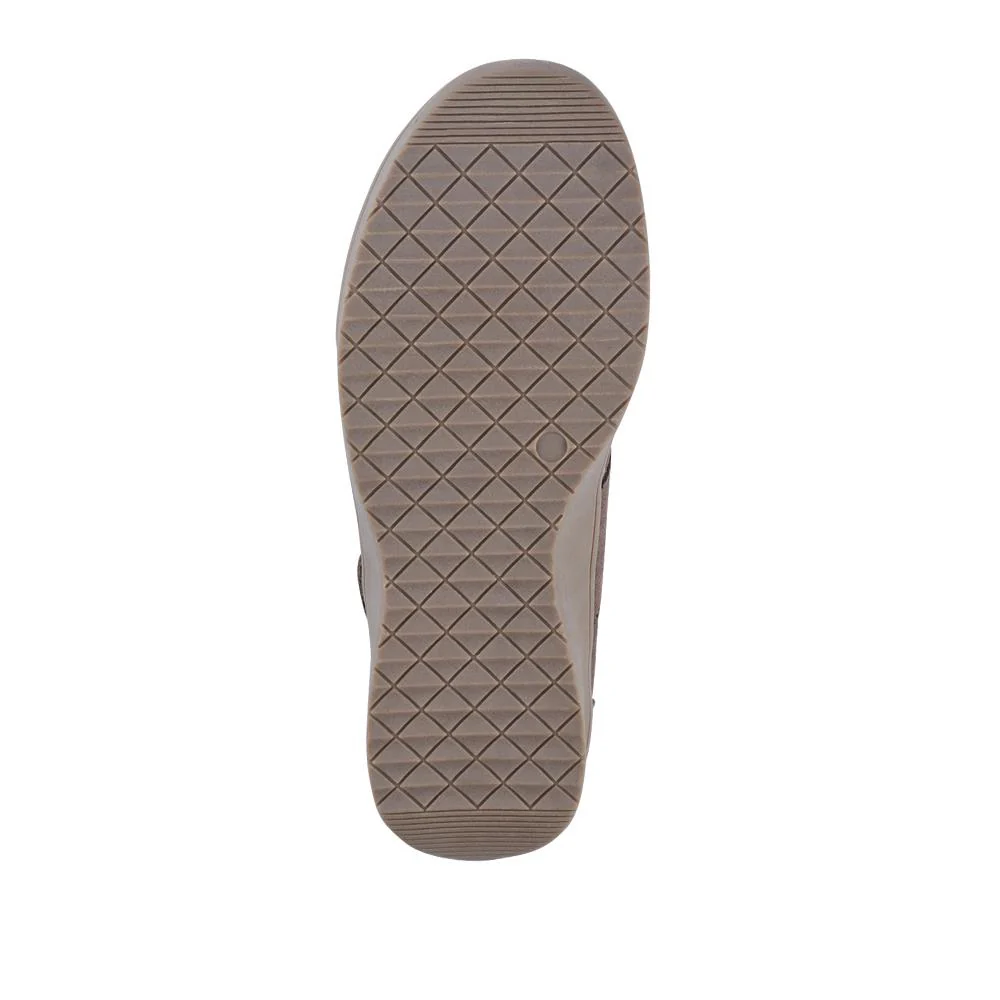 Wide Fit Leather Mary Janes - BRK42012 / 328 095 - Taupe Multi - Image 5
