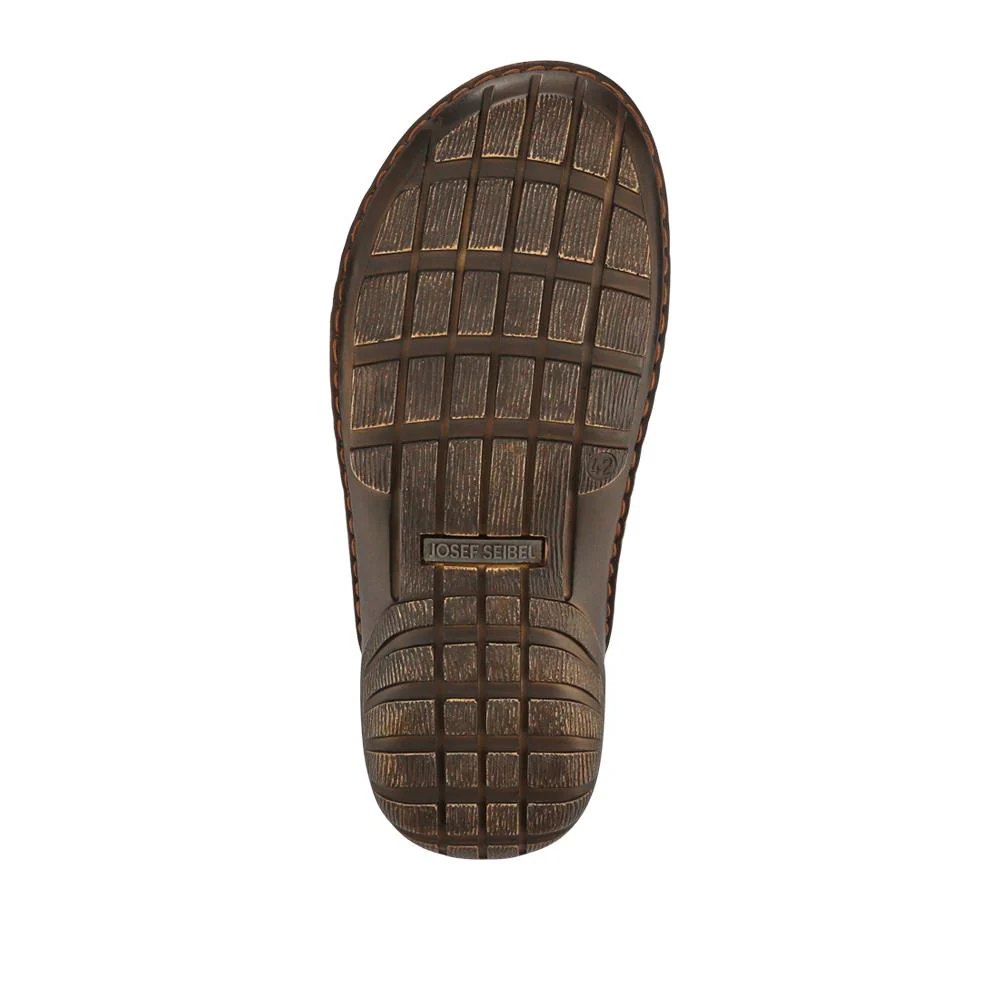 Wide-Fit Leather Mule Sandals - JOSEF41502 / 327 045 - Brown - Image 6